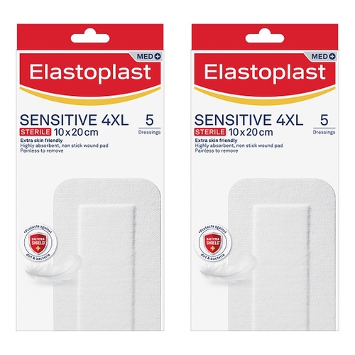 Elastoplast Sensitive 4XL Sterile Dressings 10cm x 20cm Pack of 2