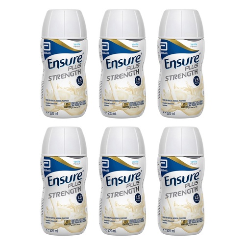 Ensure Plus Strength Vanilla Nutrition Drink 220mL Pack of 6