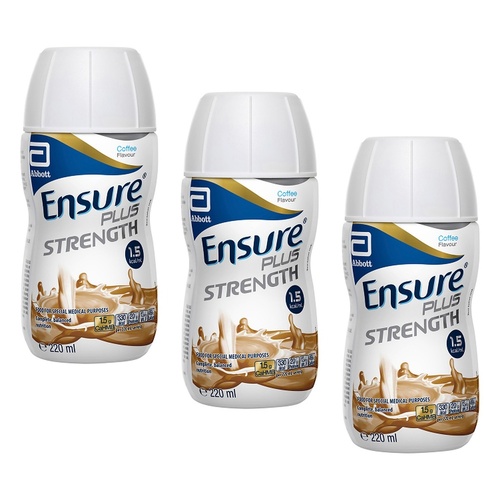 Ensure Plus Strength Coffee Nutrition Drink 220mL Pack of 3