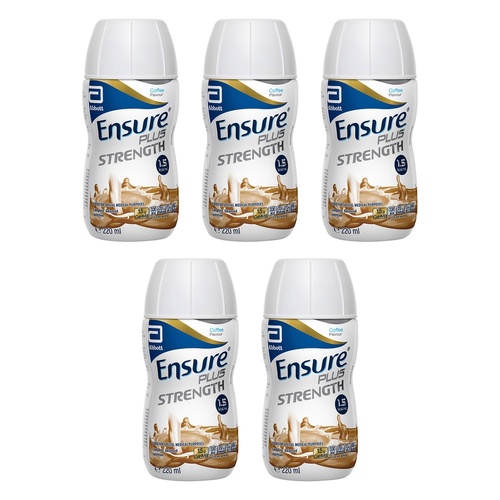 Ensure Plus Strength Coffee Nutrition Drink 220mL Pack of 5