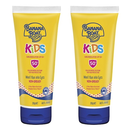 Banana Boat Kids Sunscreen Lotion SPF 50+ 200g Pack of 2