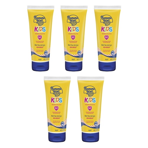 Banana Boat Kids Sunscreen Lotion SPF 50+ 200g Pack of 5