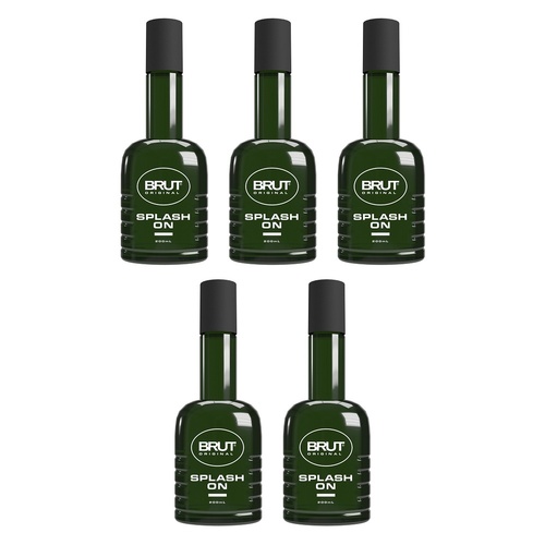 Brut Original Splash On, 200mL x 6 Bundle of 5