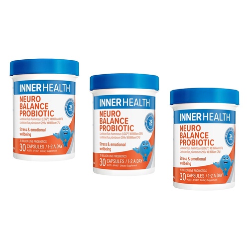Inner Health Neuro Balance Probiotic 30 Capsules Pack of 3