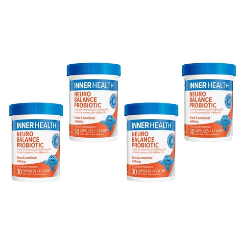 Inner Health Neuro Balance Probiotic 30 Capsules Pack of 4