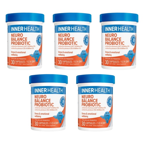 Inner Health Neuro Balance Probiotic 30 Capsules Pack of 5
