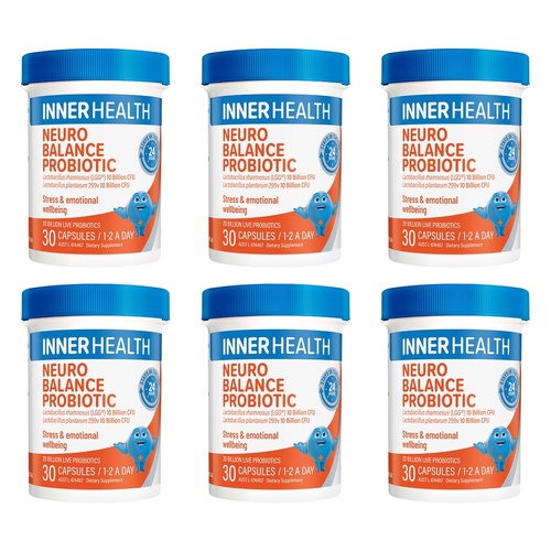 Inner Health Neuro Balance Probiotic 30 Capsules Pack of 6