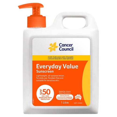 Cancer Council Everyday Value Sunscreen SPF 50 1L