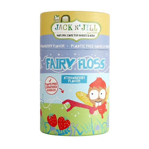 Jack N' Jill Kids Biodegradable Floss Picks Fairy Floss 30 Pack
