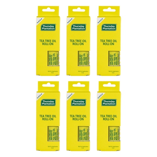 Thursday Plantation Tea Tree Oil Roll-On 9mL Pack of 6