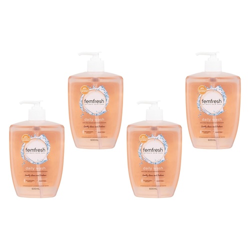 Femfresh Daily Wash 600mL x 3 Bundle of 4
