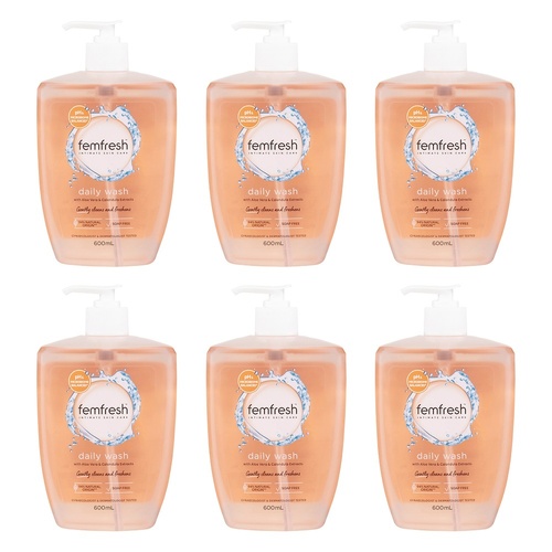 Femfresh Daily Wash 600mL x 3 Bundle of 6