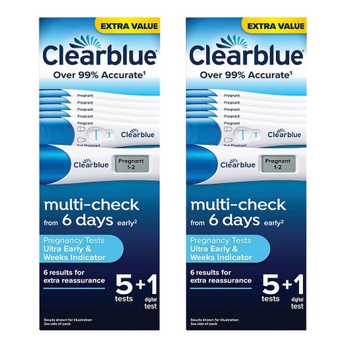 Clearblue Ultra Early & Weeks Indicator 6 Pack Bundle of 2