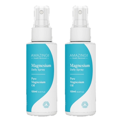 Amazing Oils Daily Magnesium Spray 125mL Pack of 2