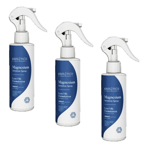 Amazing Oils Daily Magnesium Spray 200mL Pack of 3