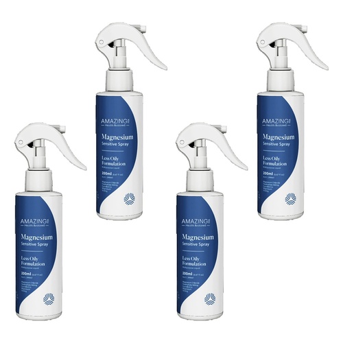 Amazing Oils Daily Magnesium Spray 200mL Pack of 4