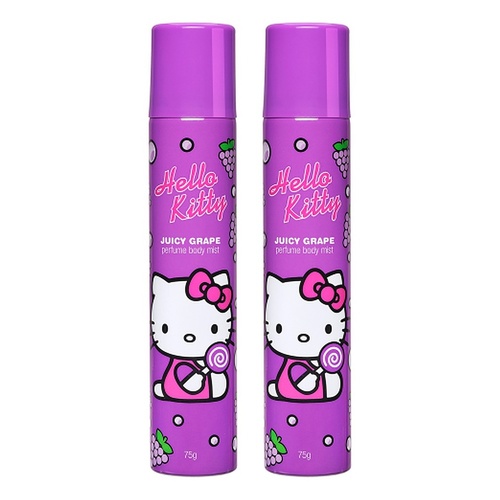 Hello Kitty Perfume Body Mist Juicy Grape 75g Pack of 2