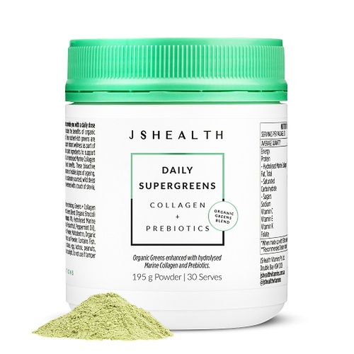 JSHealth Greens + Collagen Nourish + Re-Energise 195g