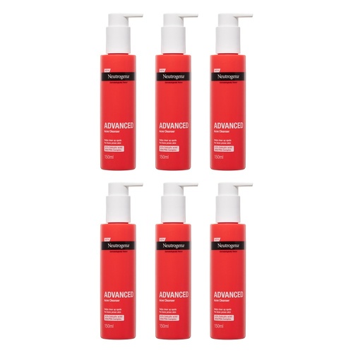 Neutrogena® Advanced Acne Cleanser 150mL Pack of 6