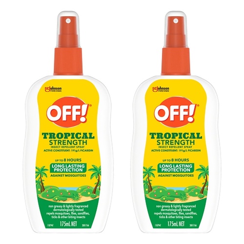 Off Tropical Strength Insect Repellent Pump Spray 175mL Pack of 2