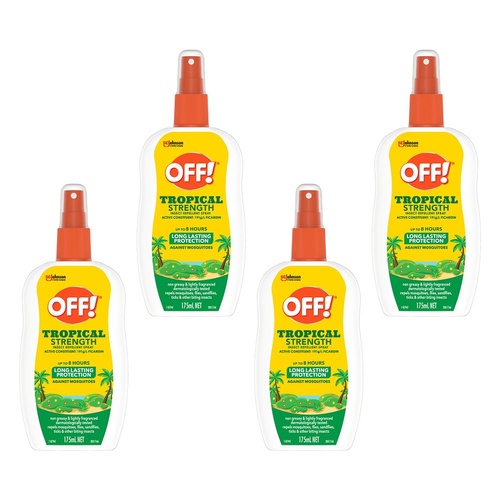 Off Tropical Strength Insect Repellent Pump Spray 175mL Pack of 4