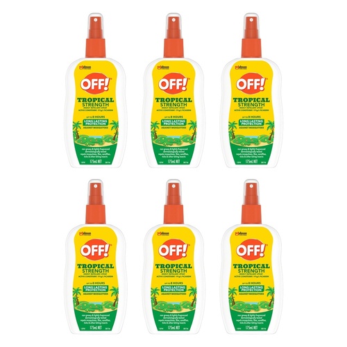 Off Tropical Strength Insect Repellent Pump Spray 175mL Pack of 6
