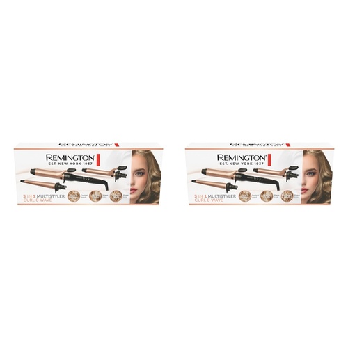 Remington 3-in-1 Multistyler Curl & Wave Pack of 2