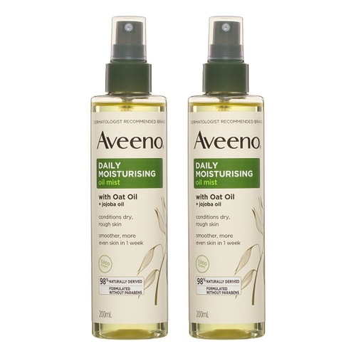 Aveeno Daily Moisturising Oil Mist 200mL Pack of 2