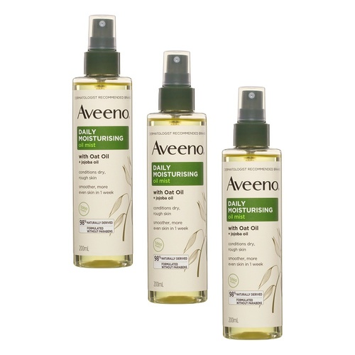 Aveeno Daily Moisturising Oil Mist 200mL Pack of 3