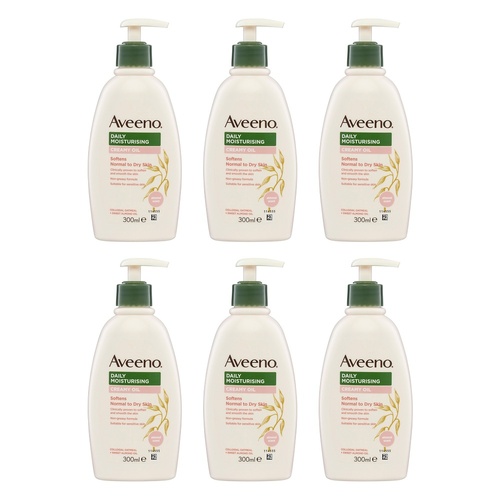 Aveeno Daily Moisturising Creamy Oil Almond Scented 300mL Pack of 6