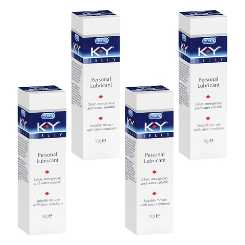 Durex K-Y Jelly Personal Lubricant 100g Pack of 4
