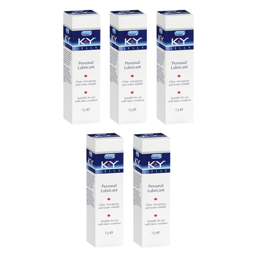 Durex K-Y Jelly Personal Lubricant 100g Pack of 5