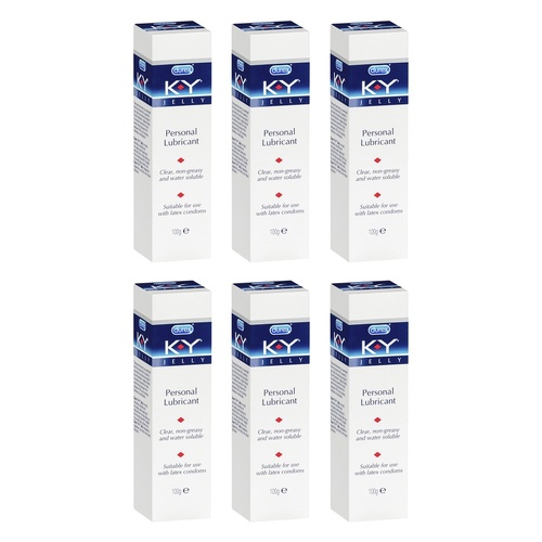 Durex K-Y Jelly Personal Lubricant 100g Pack of 6