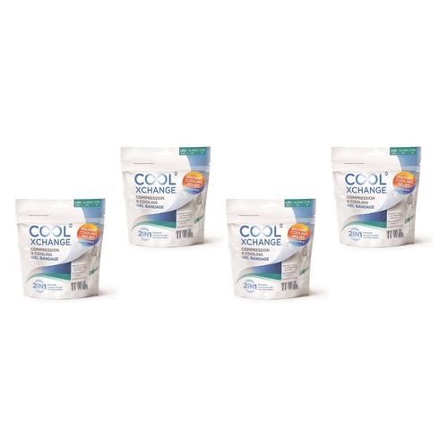 Thermoskin Recovery Ice Wrap Instant Cooling Relief 7.5cm x 100cm Pack of 4