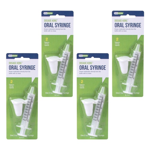 Ezy Dose Oral Syringe with Dosage Korc 10mL Pack of 4