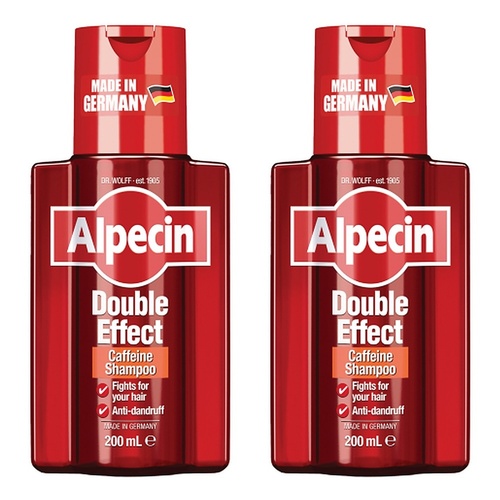 Alpecin Double Effect Caffeine Shampoo 200mL Pack of 2