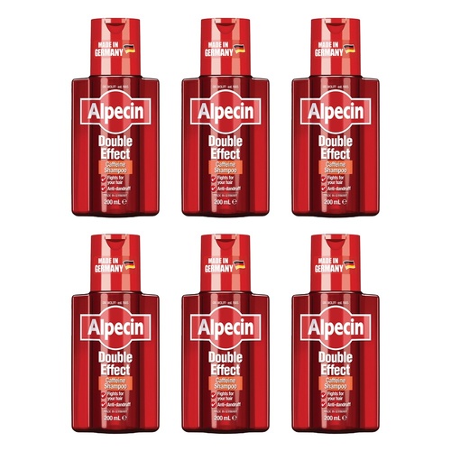 Alpecin Double Effect Caffeine Shampoo 200mL Pack of 6
