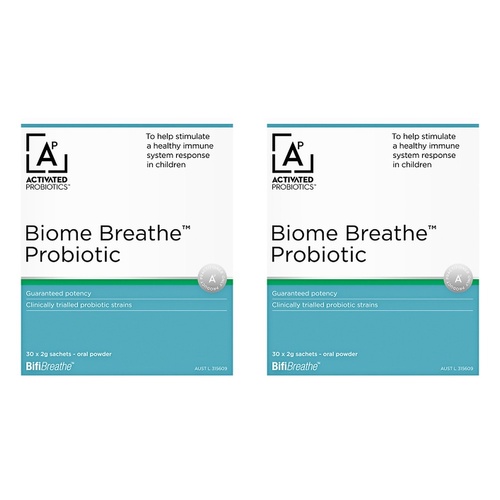 Activated Probiotics Biome Breathe 30 Sachets Pack of 2