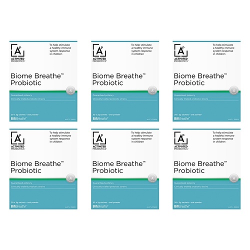 Activated Probiotics Biome Breathe 30 Sachets Pack of 6