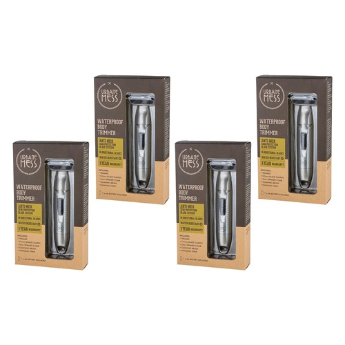 Urbane Mess Waterproof Body Trimmer Pack of 4