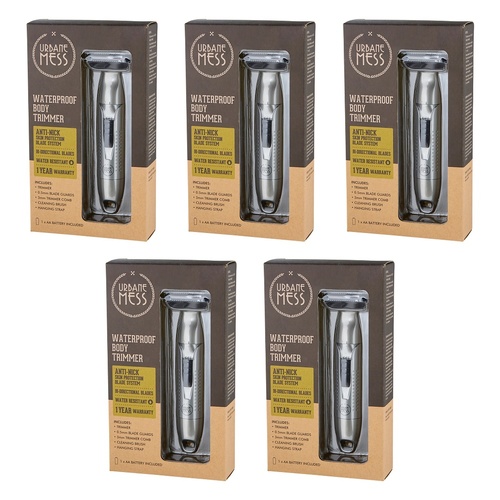 Urbane Mess Waterproof Body Trimmer Pack of 5