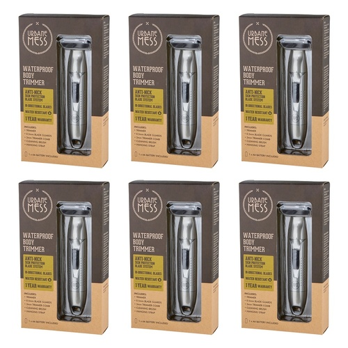 Urbane Mess Waterproof Body Trimmer Pack of 6