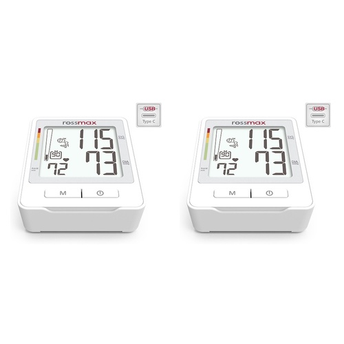 Rossmax USB Powered Blood Pressure Monitor Pack of 2
