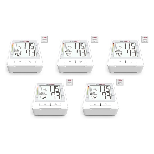Rossmax USB Powered Blood Pressure Monitor Pack of 5