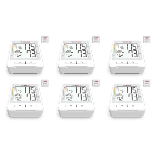 Rossmax USB Powered Blood Pressure Monitor Pack of 6