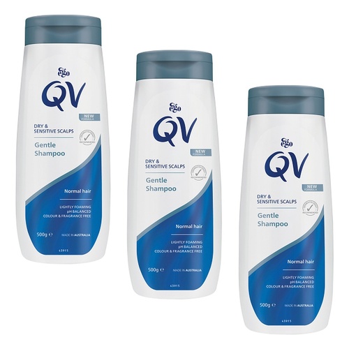 Ego QV Gentle Shampoo 500g Pack of 3