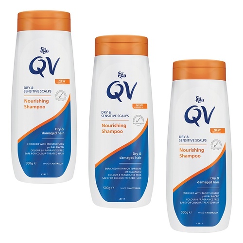 Ego QV Nourishing Shampoo 500g Pack of 3