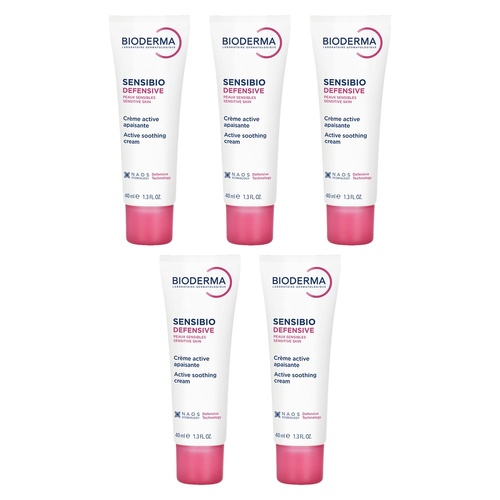 Bioderma Sensibio Lightweight Defensive Moisturiser 40mL Pack of 5
