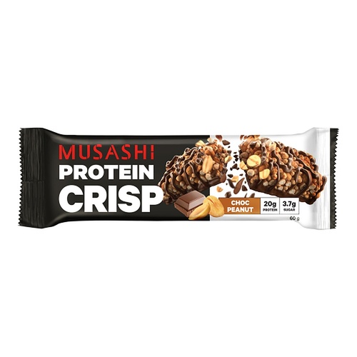 Musashi Protein Crisp Choc Peanut 60g