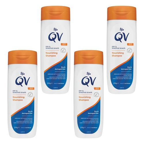 Ego QV Nourishing Shampoo 250g Pack of 4